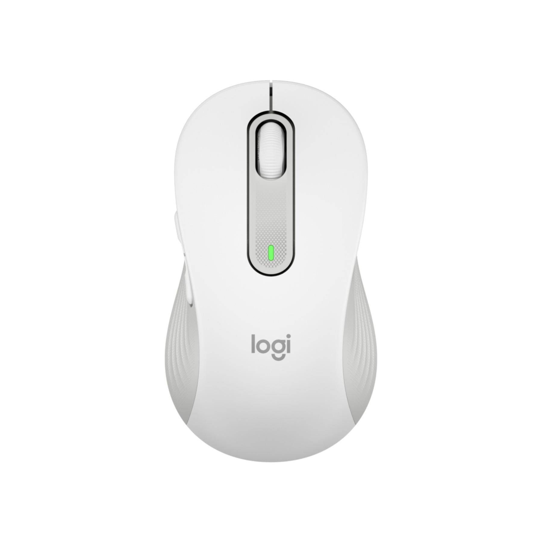Logitech Signature M650 Trådløs Mus til Kontor - Bluetooth, 2.4 GHz, 5 Knapper - Hvid