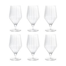 Georg Jensen Bernadotte Ølglas - 6 stk. - 45 cl - Glas - Klar