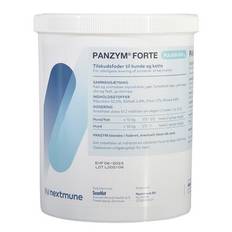 Ikke lagervare. Bestilles hjem efter behov. Panzym Pulver. Fodertilskud til støtte af pankreas hos hunde og katte. 800 g