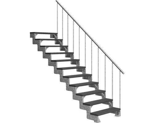 Utomhustrappa PERTURA Tallis 100cm 11 steg Antracit