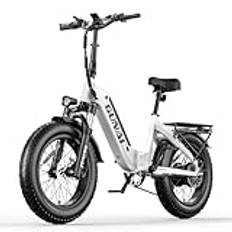 GUNAI-Y moped elcykel för vuxna 20 tums terränggående smuts elektrisk mountainbike med 48V18AH litiumjonbatteri, 7-växlad full upphängning