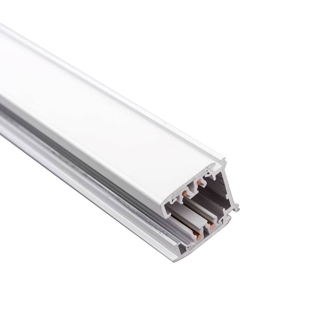 1m 1-fas skena för skenspotlight - Vit, 32x36x1000mm, IP20 inomhus