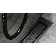 Unidrain Highline ramme - Børstet sort - 700/10 mm