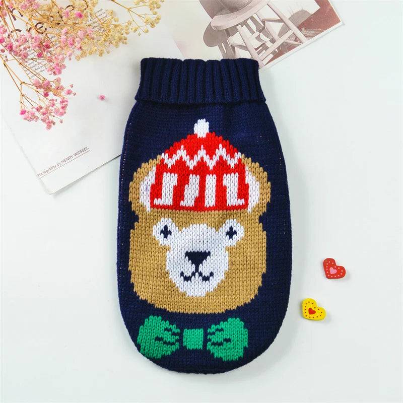 Warm Knit Dog & Cat Sweater - 9 / 12-suit 3-4.5kg / China Mainland (12-suit 3-4.5kg)