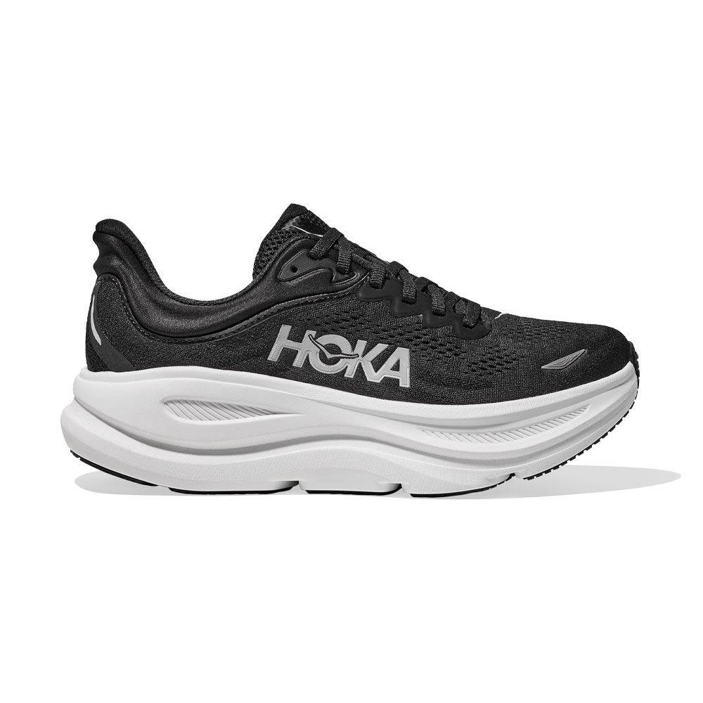 HOKA Bondi 9 Herr BLACK/WHITE strl 44