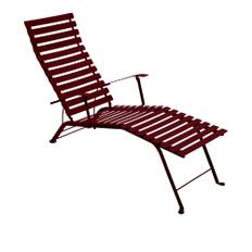 Fermob - Bistro Chaise Longue, Black Cherry - Solsängar - Patrice Hardy - Metall