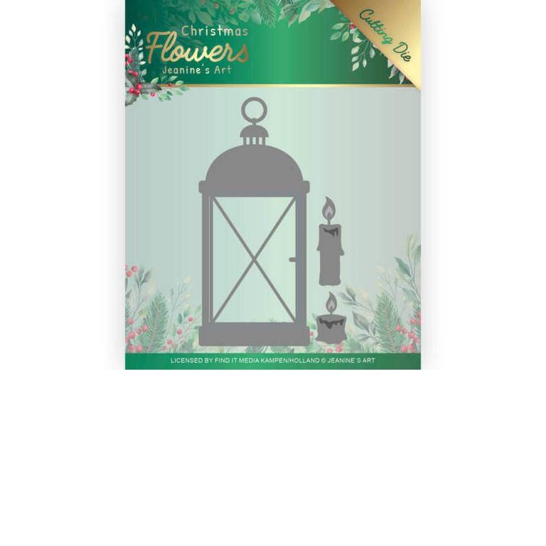Jeanines Art Dies - Christmas Flowers - Lantern