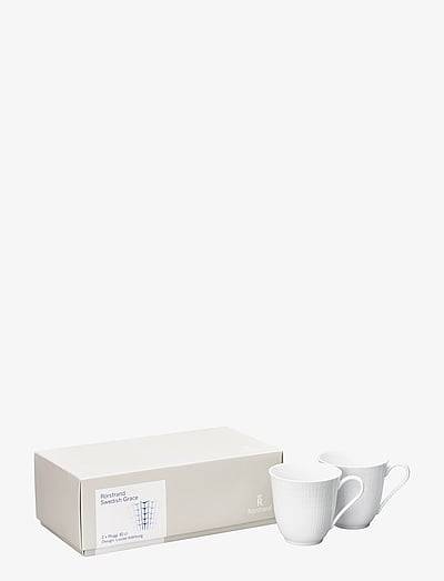 Rörstrand Swedish Grace mugg 30 cl snö 2-pack - Muggar & Koppar - WHITE / white