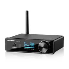 AIYIMA Bluetooth Decoder USB DAC with 12VPSE Certified Power Supply DAC-A6 5.0 APTX-HD PC-USB/Optical/Coaxial/XMOXU208+ESS9038Q2+CSR8675+OP1656