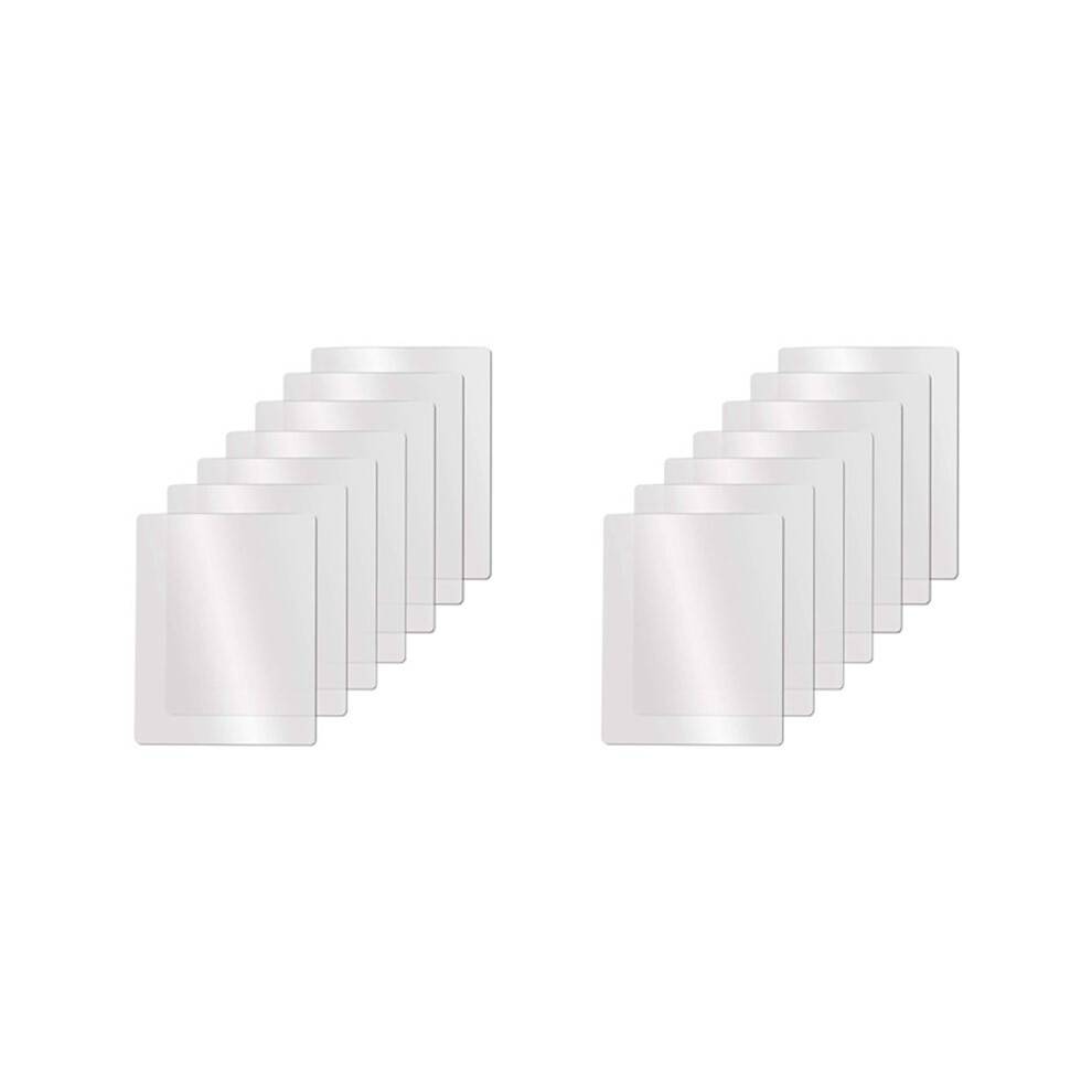 Clear Flexible Plastic Cutting Board Mats Set, Frosted Clear Kitchen Cutting Board Clear Mats 17.5 x 12 Inches,Set of 14