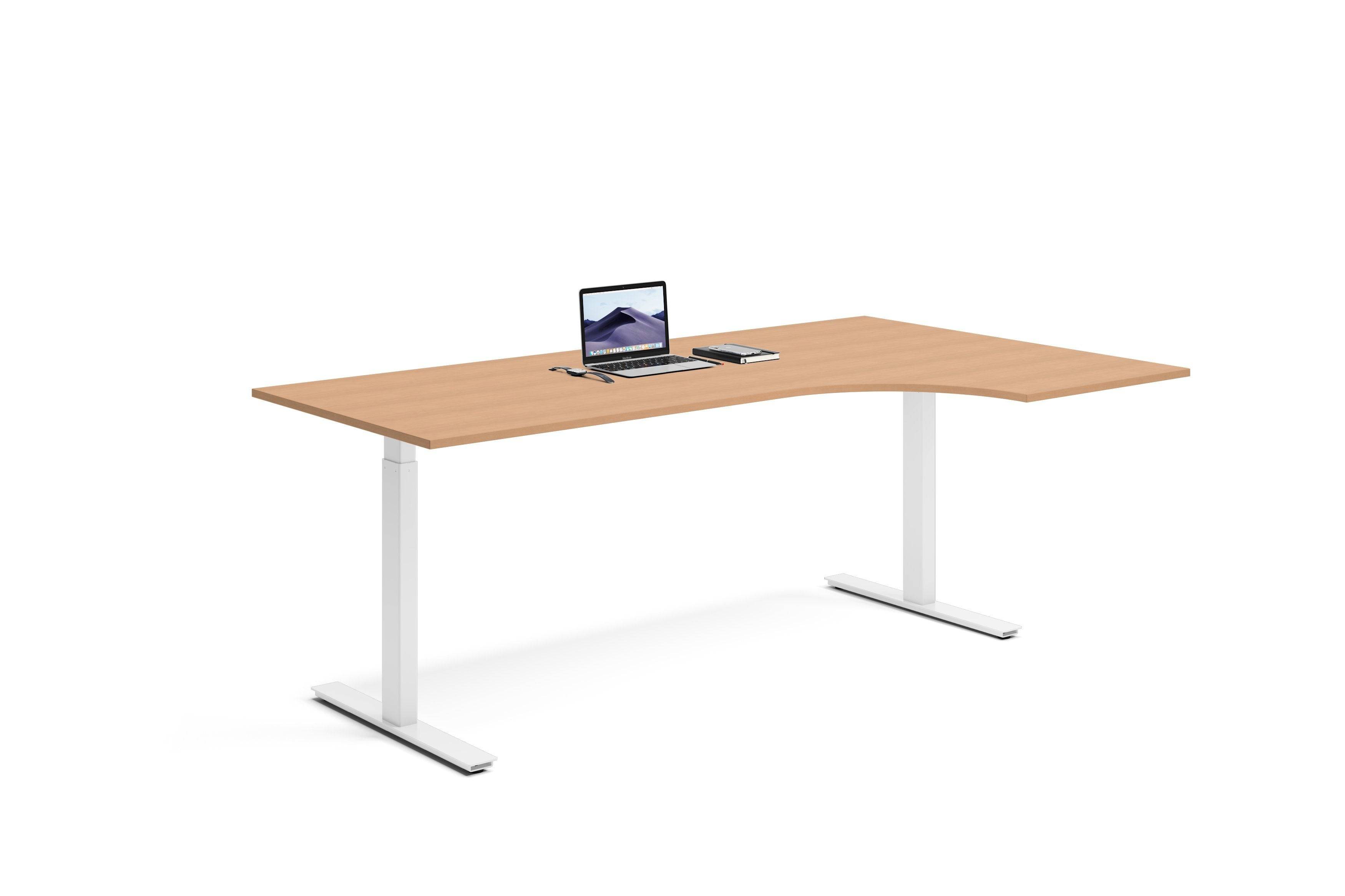 Hjørneskrivebord Højre 200x120x80cm - Ergofunk Smart