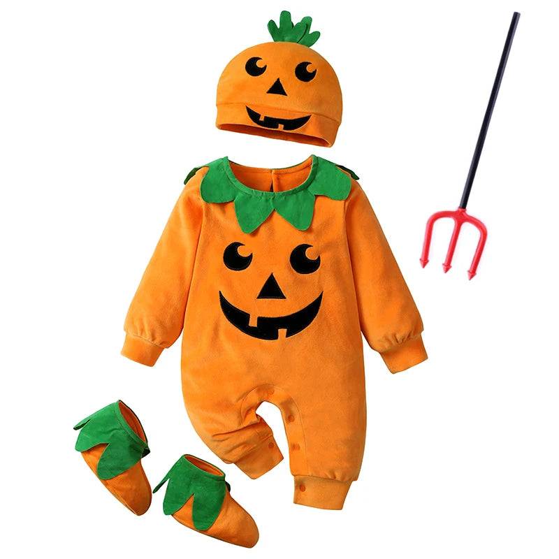 Baby Girls Boys Halloween Costume Sets Long Sleeve Cosplay jumpsuit - set12 / 80(6-12M)