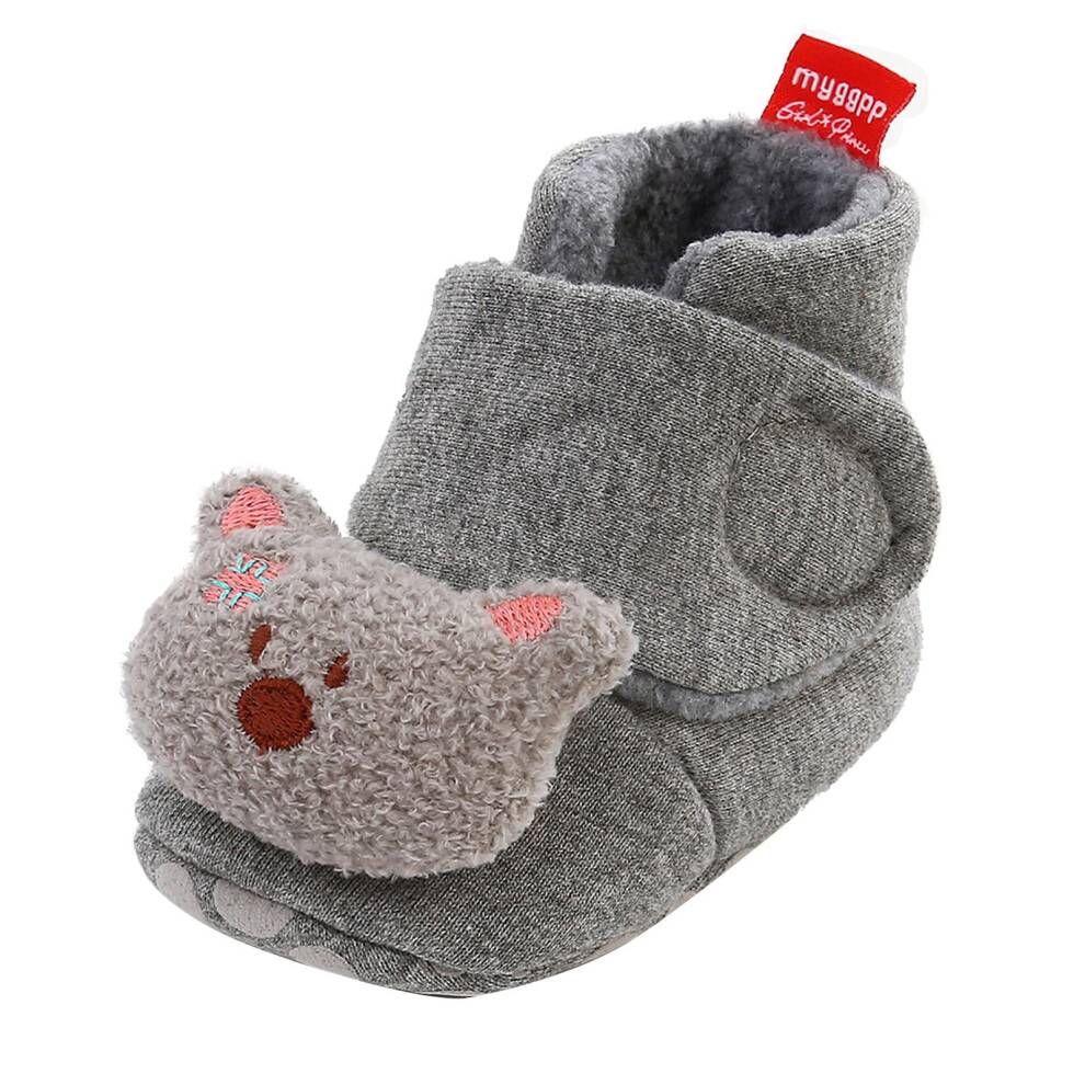 Sko Gave til piger Nyfødte Baby Baby Piger Drenge Varme Fleece Vinterstøvler Førstegangssko Hjemmesko Spar Stort