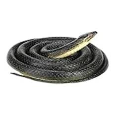 Fake Snake - Gummi falsk orm ser så äkta ut,Stor ormleksak, falsk gummiorm, bussaker Halloween skrämmande leksaksfestfavoriter, gaggleksaker, busrekvisita