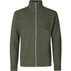 Mads Nørgaard - Copenhagen Wool Klemens Zip Knit Herr Tröjor Stl. XXXL Från Magasin - Tarmac (XXXL)