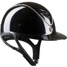 OneK MIPS Avancé Lux ridhjälm – skimrande yta, Swarovski-kant - Svart - Skal storlek 0 (47-54 cm)