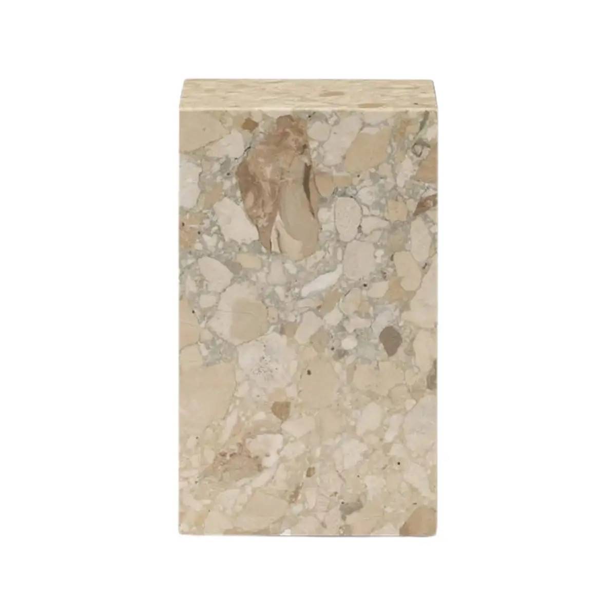 Audo CPH, Plinth sidebord i sten, højt, Kunis Breccia