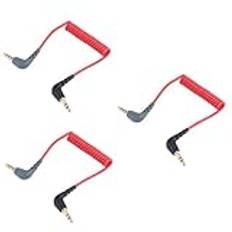 HOMSFOU 3St Ljudlinje Transformation Cable Phone Förlängningskabel Audio Cable Phone Audio Cable Mikrofontransformation Kabel Förlängning Transformatiom Kabel Ljudkabel Förlängning