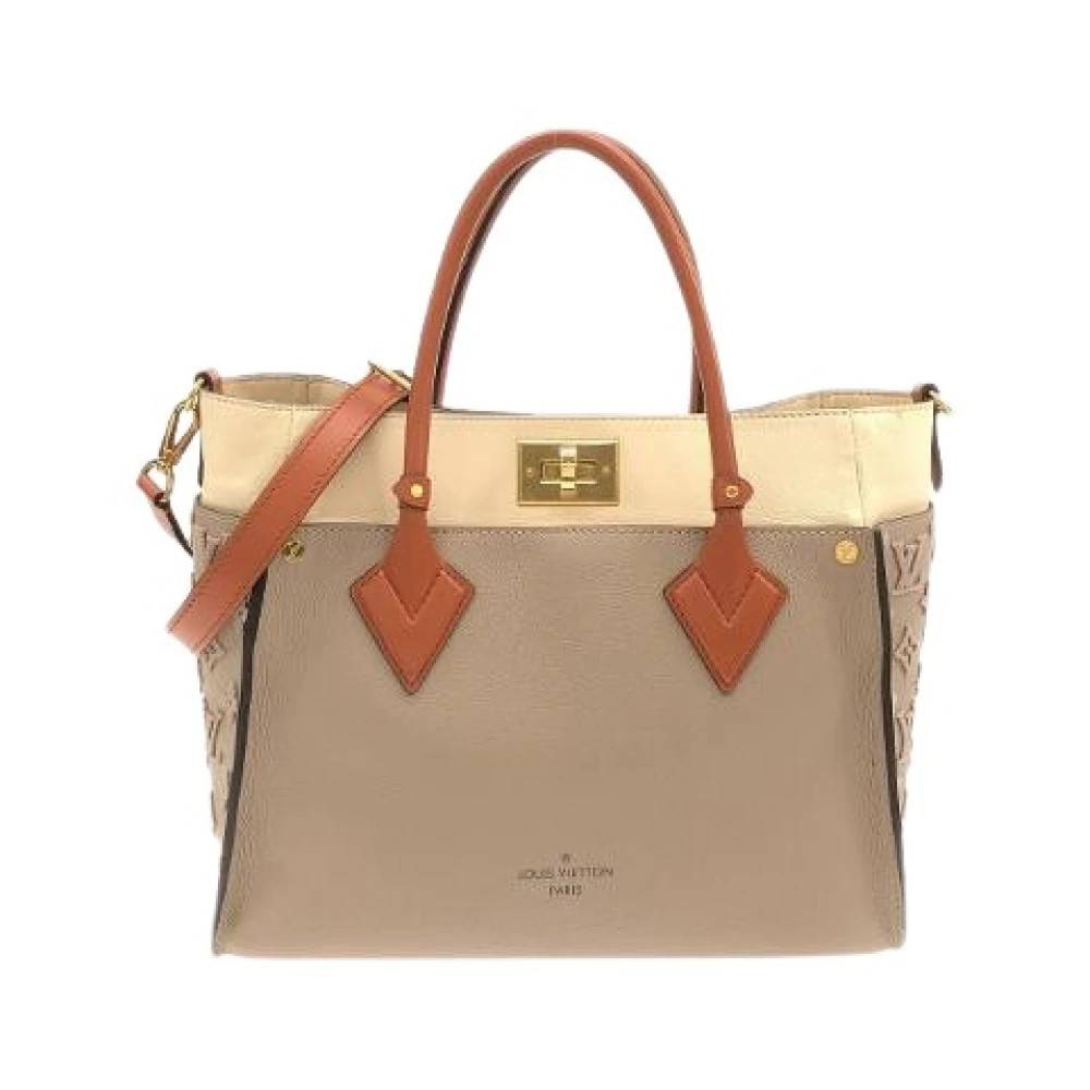 Louis Vuitton Vintage Pre-owned On My Side Kalveskindtaske - Vintage - Dame - Grå - ONE SIZE - Uld
