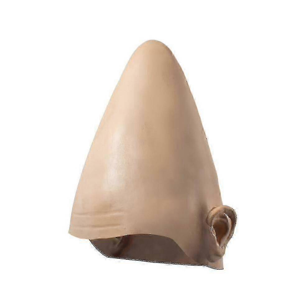 Halloween Alien Coneheads Æg Hoved Hoved Maske Gyserhjelm Latex Maske Hovedbeklædning Kostume Julefest Cosplay Dekoration