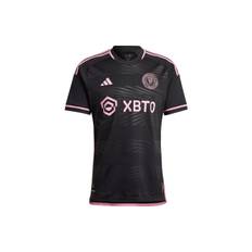 adidas Inter Miami CF Lionel Messi 23/24 Away Authentic Jersey Black Men Streetwear JE9700 XXL