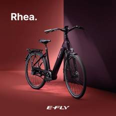 Elcykel E-Fly Rhea Centermotor med remtræk.