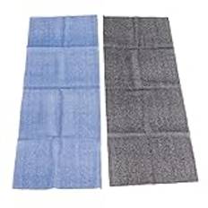 Afrikanskt Badnät, Blått + Svart Nylon Unisex Lång Badduk för Exfoliering och Massage
