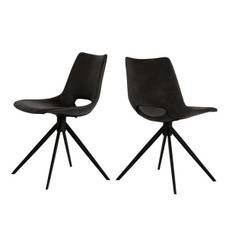 Cayman Stol - Deep black mickrofiber - Drejefod