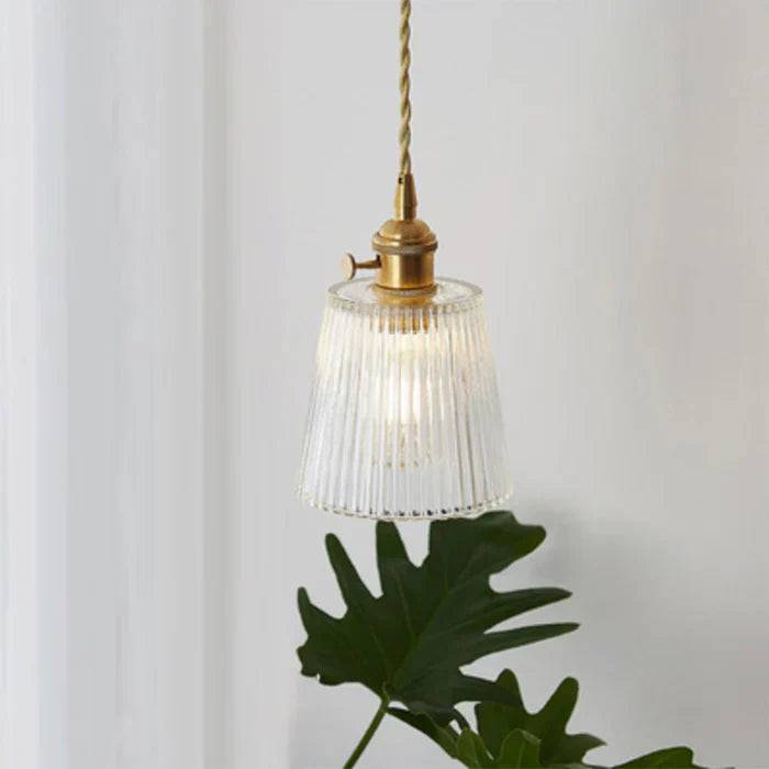 OpulentGlow Pendel – Elegant Glas Taklampa - Transparent / D