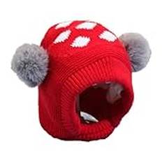 SVCEQZE Stickade mössor med öronlapp för barn, mössa för barn för vinter med öronlapp | Warm Kids Hat Beanie Earflap Stickad Hat | Vinterhatt Unisex Soft Thicken Barntyg för flickor och barn