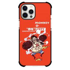 One Piece Luffy Phone Case For iPhone Samsung Galaxy Pixel OnePlus Vivo Xiaomi Asus Sony Motorola Nokia - Luffy Gear 4 Red Background