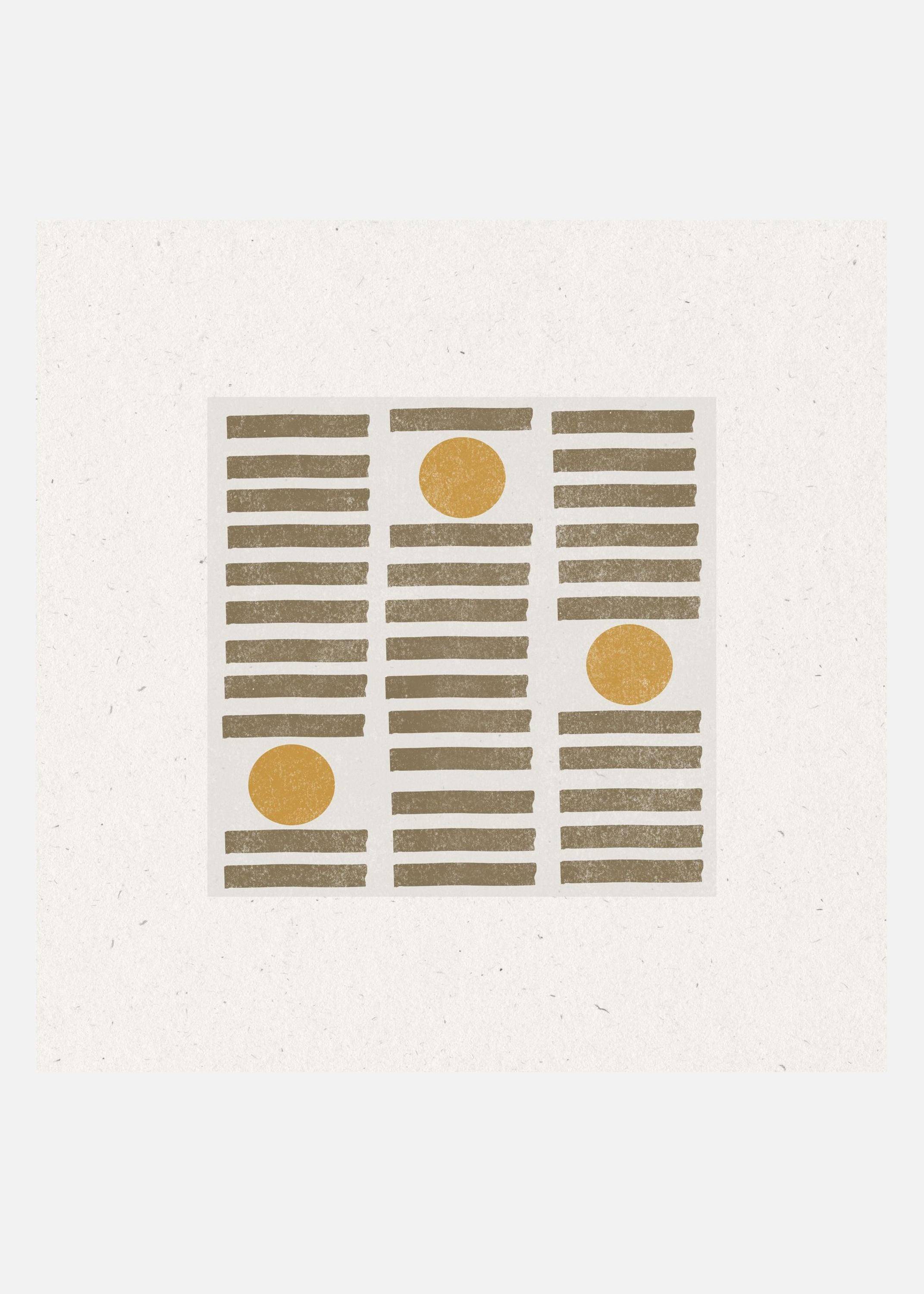Golden Harmony Canvastavla (30x30 cm)
