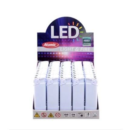 Atomic Light&Fire White Matte Elektronisk Lighter