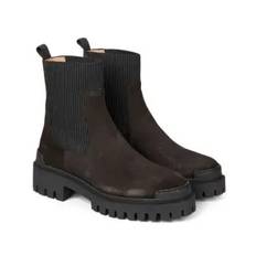 ANGULUS 7653-101 CHELSEA STØVLE MED ELASTIK - ESPRESSO/BLACK