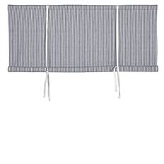 Oskar navy randig hissgardin (120cm)