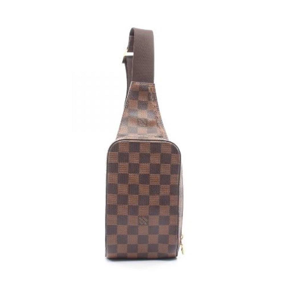 Louis Vuitton Vintage Pre-owned Geronimos Damier Waist Bag - Vintage - Dame - Brun - ONE SIZE - Uld