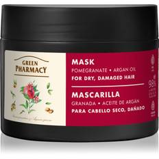 Green Pharmacy Argan Oil & Pomegranate Care Mask Intensiv maske Til skadet hår 300 ml - 300 ml