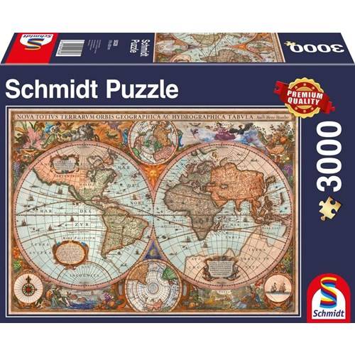 3000 bitar - Ancient world map