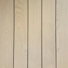 Eg Skibsplank - Prima - 14,2 x 190 x 1820 - Select - Hvid matlak - Grå Gummifuge