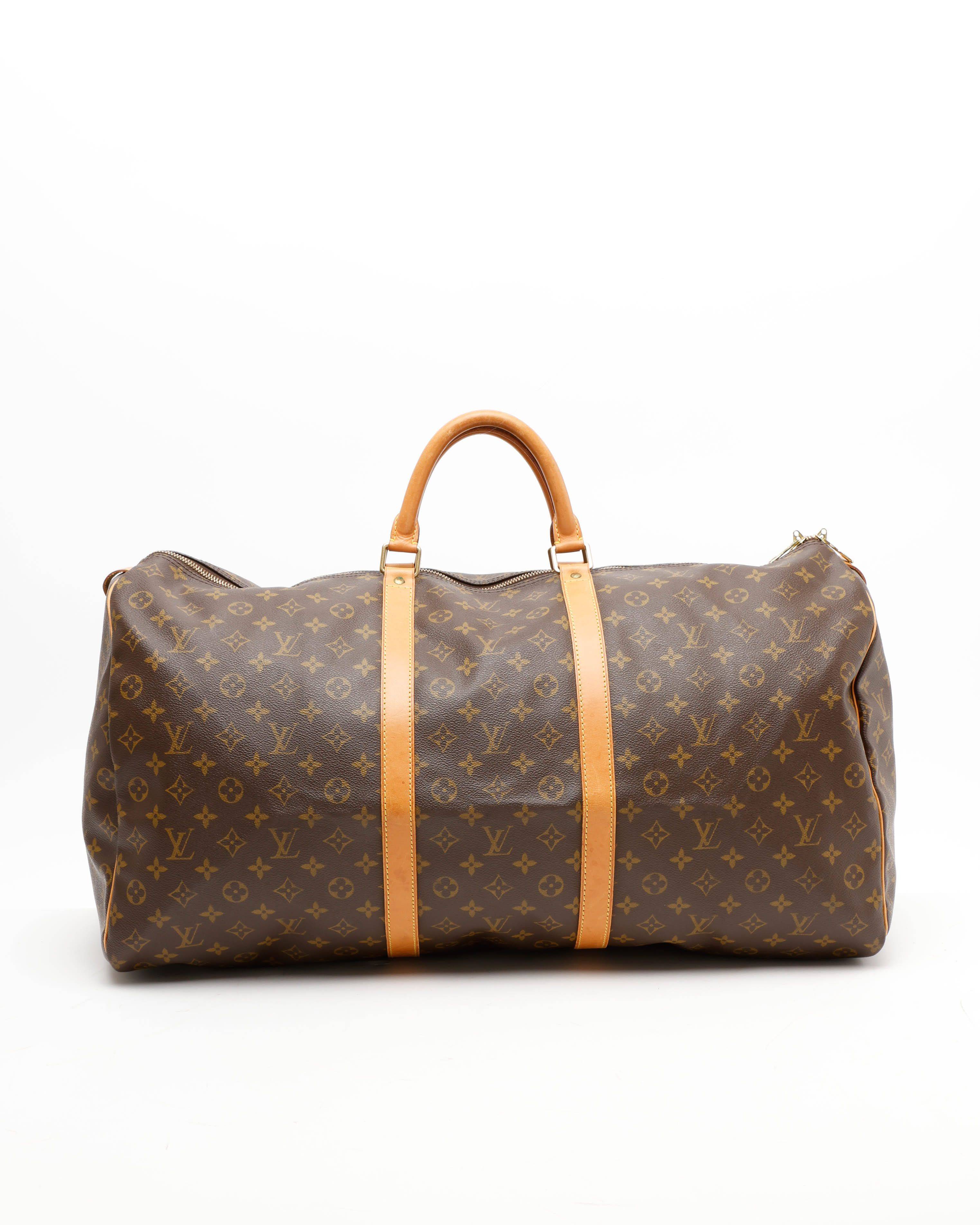Louis Vuitton Monogram Keepall 60 Weekend Bag - Brown - One Size