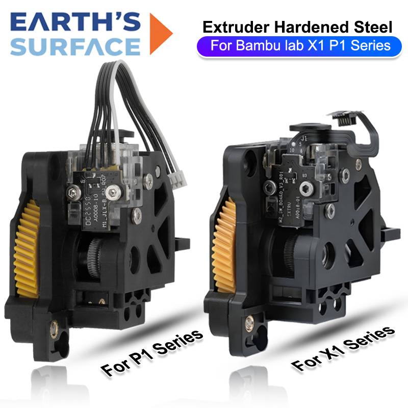 Hardened Steel Extruder Gear Unit for Bambu Lab X1 X1C P1P P1S Hotend Extruder Replacement High Strength 3D Printer Accessories