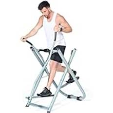 Folding Exercise Bike Elliptical Machines, Elliptical Cross Machines for Home Use, Fitness Equipment, Home Exercise Bike, Workout Cardio Trainer Upright,A