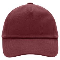 5 Panel Keps | Barn - Vinröd - One-Size