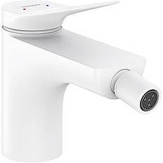 hansgrohe Vivenis bidetarmatur med løft-op bundventil, mat hvid