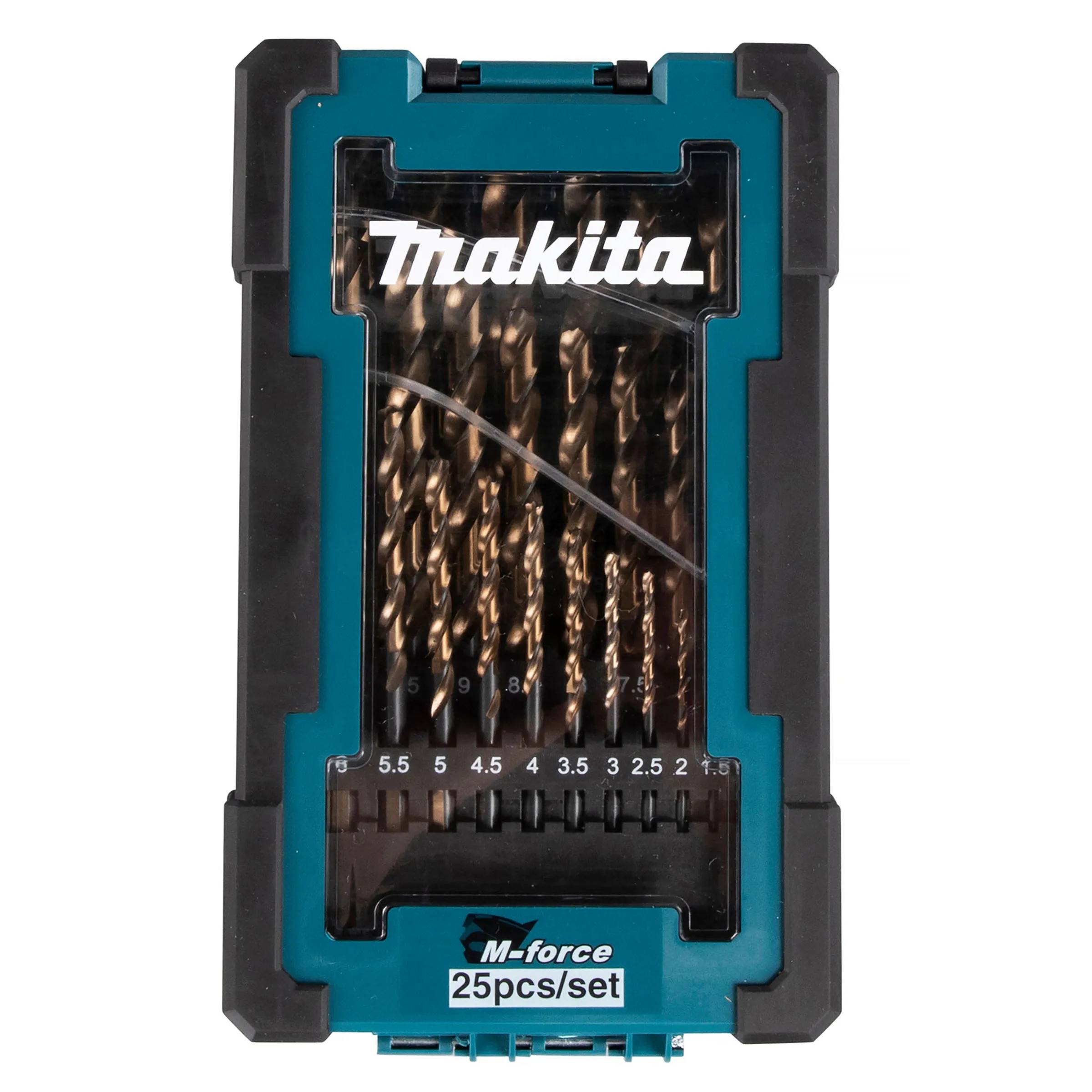 Makita Metallborrset D-67599 M-force, 1-13 mm, 25 delar
