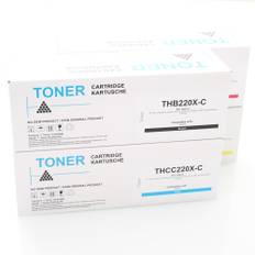 'kompatibel sæt 4x toner (med chip) til hp 220x color laserjet pro 4202dn 4202dw mfp 4302dw 4302fdn'