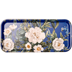 Bakke 32 x 15 cm. -Blue flower garden