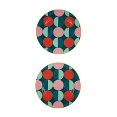 La DoubleJ, Home , unisex, ONE Size, Geometrisk Sfere Dessert Tallrikar Set