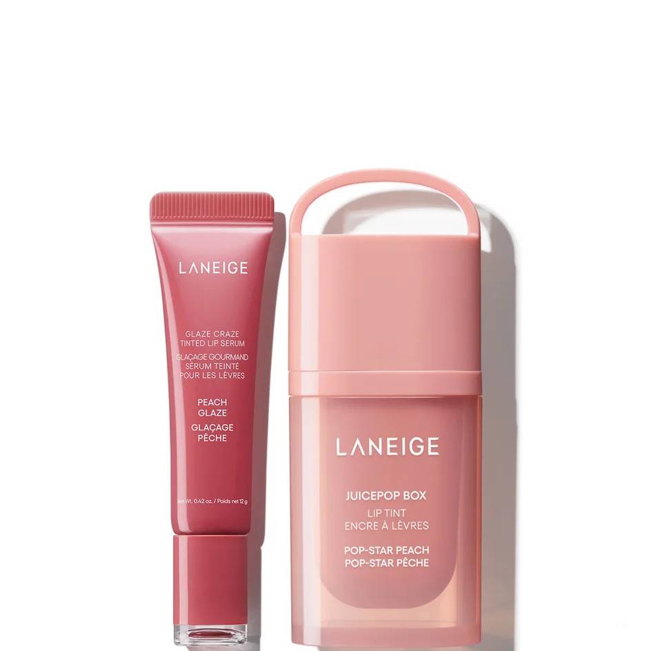 LANEIGE Glaze and Tint Duo - Peach (Worth £39)