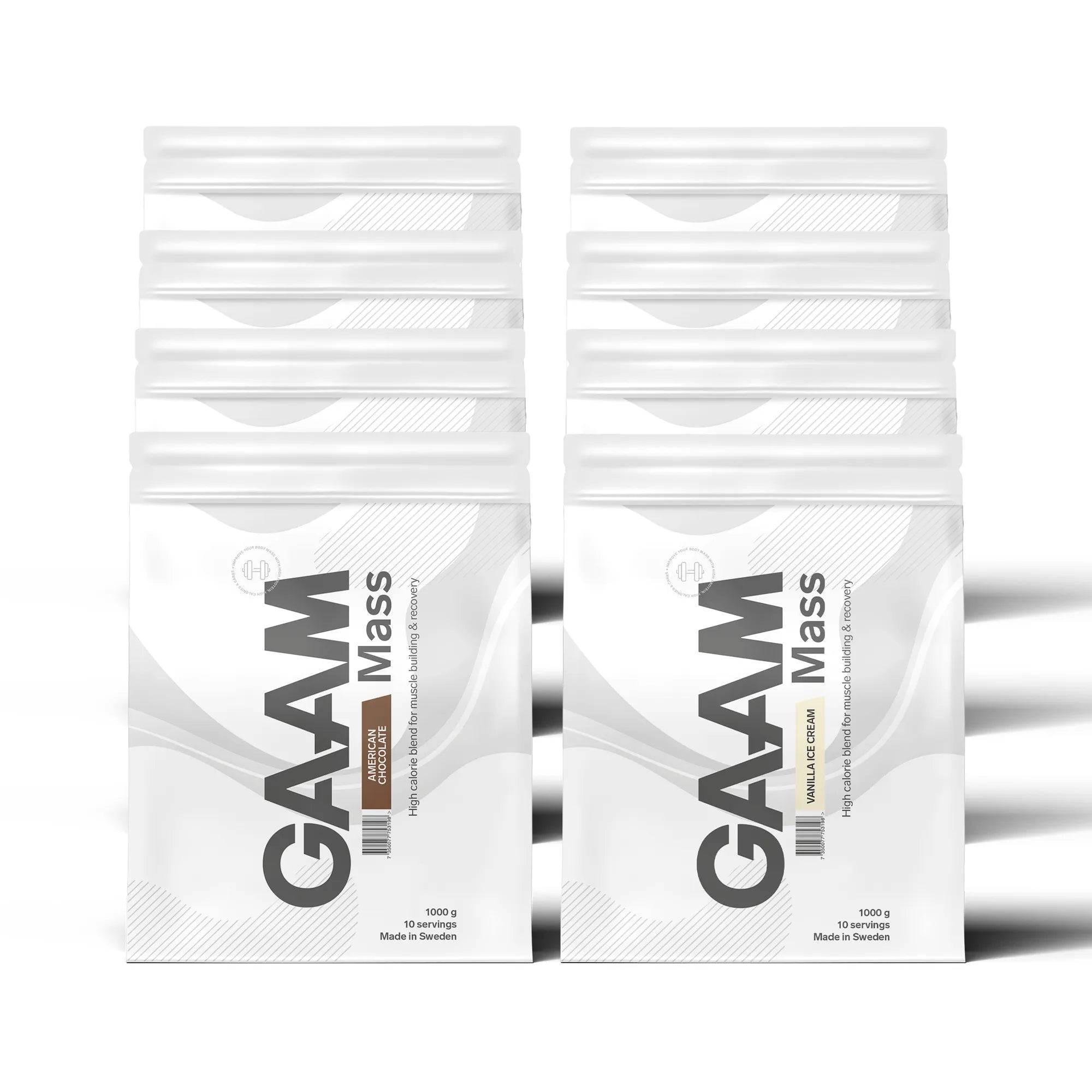 8 X Gaam 100% Mass Premium 1 Kg
